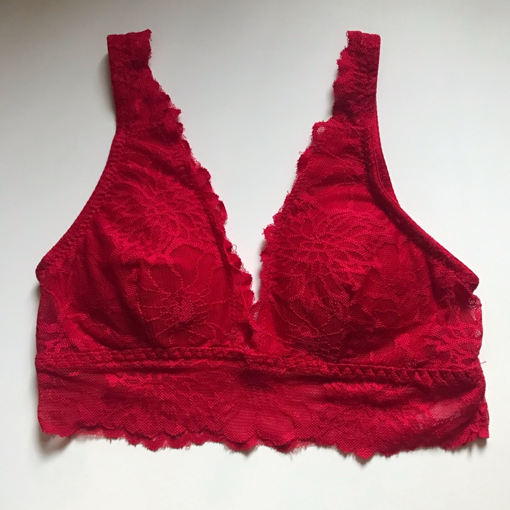 Red bralette